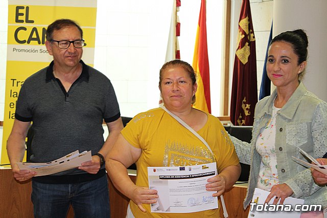  Autoridades regionales y locales de los municipios de Totana, Alhama y Aledo clausuran el programa Labor y entregan los diplomas a los participantes del curso 2018/2019 - 37