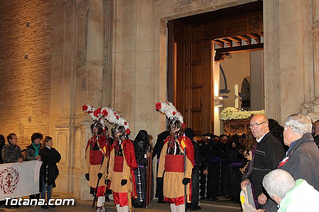 Procesin del Santo Entierro (Salida) - Viernes Santo noche - Semana Santa Totana 2015 - 237