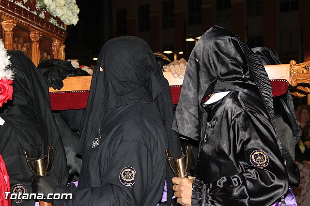 Procesin del Santo Entierro (Salida) - Viernes Santo noche - Semana Santa Totana 2015 - 254