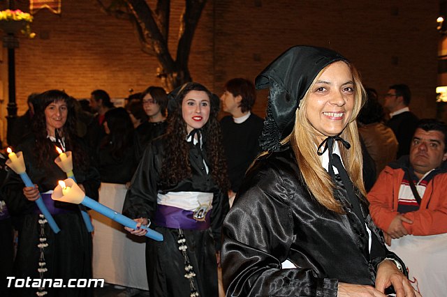 Procesin del Santo Entierro (Salida) - Viernes Santo noche - Semana Santa Totana 2015 - 261