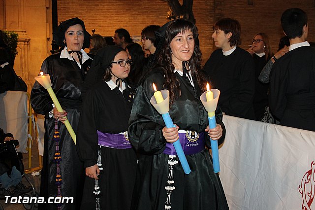 Procesin del Santo Entierro (Salida) - Viernes Santo noche - Semana Santa Totana 2015 - 262